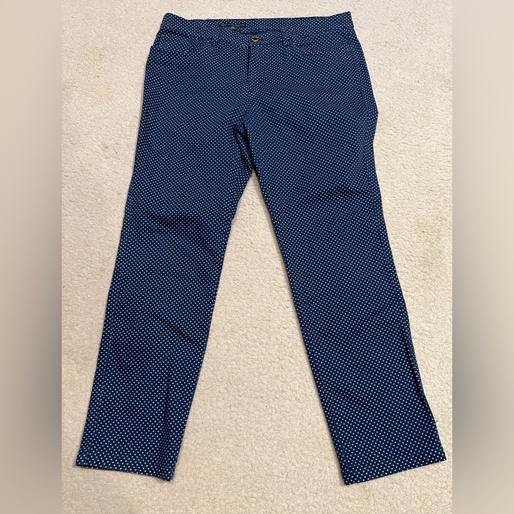 Brooks Brothers “346” Natalie fit size 10 blue pattern jeans